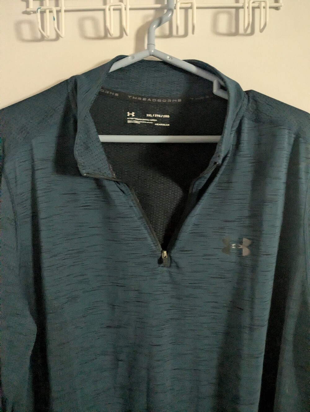 Under Armour Teal Quarter Zip Long Sleeve 2X - Picture 5 of 5